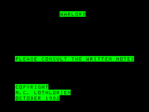 Title image from the game