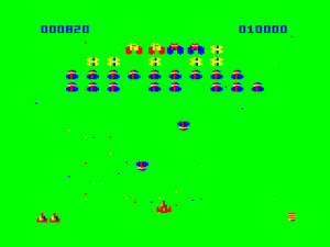 Aliens attacking at level 1