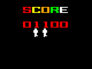 Score screen displayed after each life