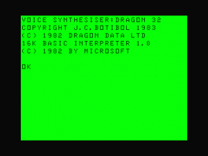 Start screen