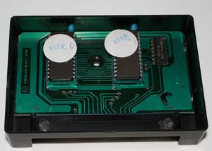 Berserk cartridge, opened to expose the electronics